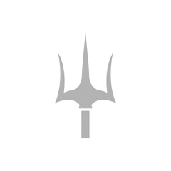 trident icon on a white background, vector illustration