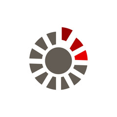Obraz premium dial icon on a white background, vector illustration