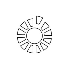 dial icon on a white background, vector illustration