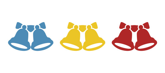 bells icon on a white background, vector illustration