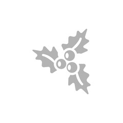 viburnum icon on a white background, vector illustration - obrazy, fototapety, plakaty