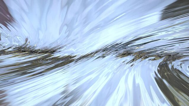 Abstract water flowing background animation