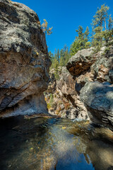 The View from the top of Jemez Springs Falls, New Mexico	
