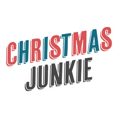 Christmas Junkie Retro, Vintage Design for craft, printable, sublimation, Greeting card, Cutting Machines, Winter season and christmas.