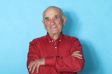 Fototapeta premium senior man isolated on background