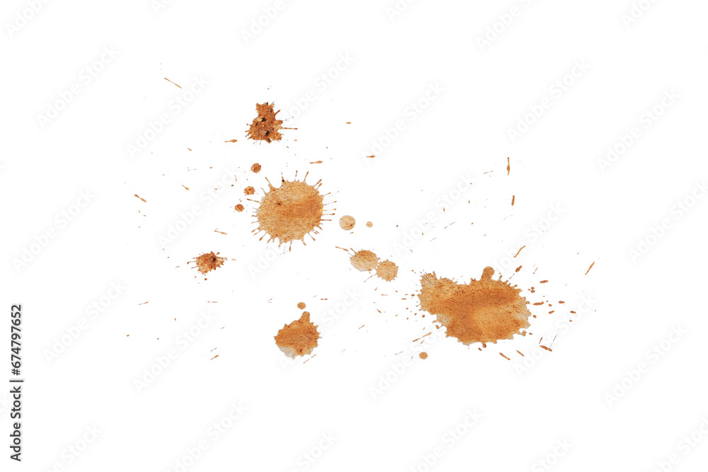 Canvas Prints mud splash isolated transparency background.