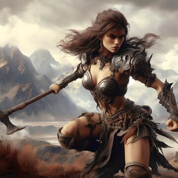 Female Barbarian Warrior