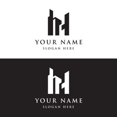 Logo design for a modern and luxurious apartment building or homestay. Logo for business, real estate, hotels and architecture.