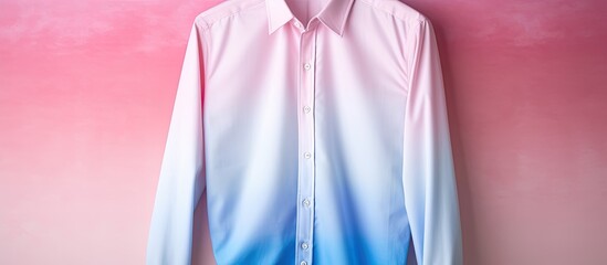 The beautiful winter fashion trend features a modern gradient pattern on a cute and colorful white shirt perfect for stylish adults who appreciate the beauty of textile and background in cl