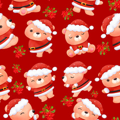Christmas animals kids pattern in full millions colors