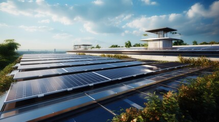 Photovoltaic panels on the roof