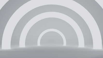 Obraz premium Minimalist 3D Rendered Plain Background - Versatile Abstract Backdrop 