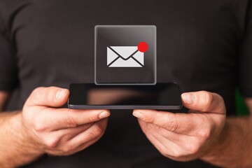 New email concept for business communication