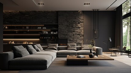 modern living room contours dark and indirect ikumiminqcao