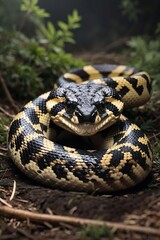 Fototapeta premium snake in the grass