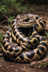 Obraz premium snake in the sun