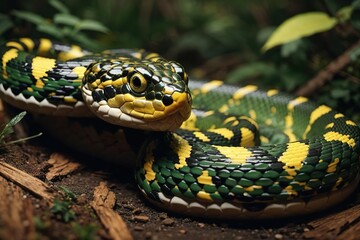 Fototapeta premium close up of a python