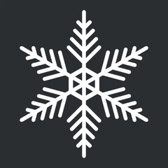 Snow on black background. Winter snowfall. Vector