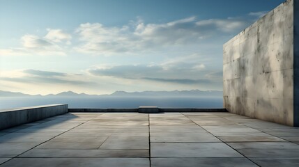 abstract concrete architecture - generative ai 