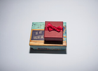 Two gift box on a white background. Gift concept.