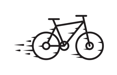 bicycle speed concept illustration
