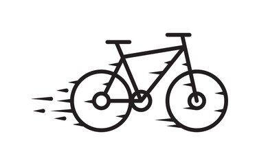 Fototapeta premium bicycle speed concept illustration