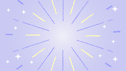 Obraz premium 手書き風の線が回転する背景 水玉背景 