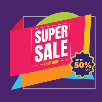super sale 
mega sale big sale poster special offer discounts Vector illustration.
  