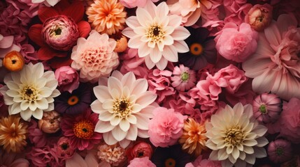 Obraz na płótnie Canvas background of flowers.