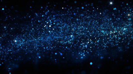 Obraz premium blue background with glowing dots.