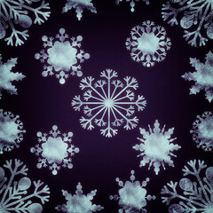 Christmas flowers shiny decorations