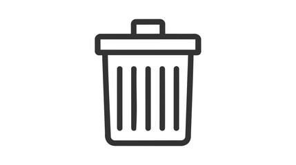 Trash bin icon vector. Recycle bin icon symbol. Dustbin icon in trendy flat design
