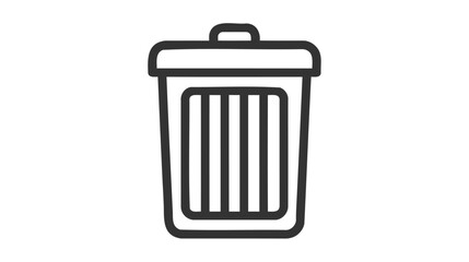 Trash bin icon vector. Recycle bin icon symbol. Dustbin icon in trendy flat design