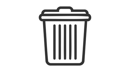 Trash bin icon vector. Recycle bin icon symbol. Dustbin icon in trendy flat design