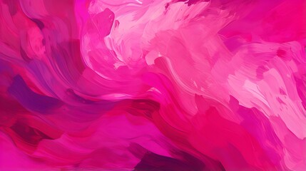 Close up of a Paint Texture in fuchsia Colors. Artistic Background of Brushstrokes - obrazy, fototapety, plakaty