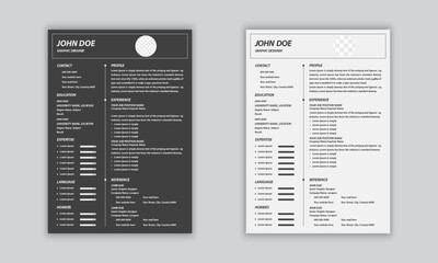 Modern Resume Template Design