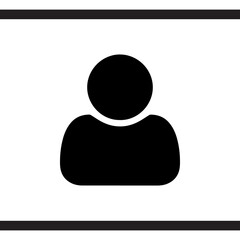 User icon vector. Profile symbol in trendy flat style. Profile vector icon illustration isolated on white background