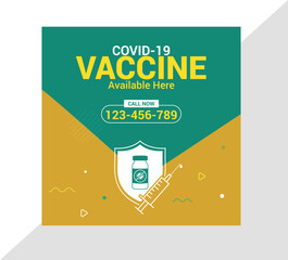 Covid Vaccine Banner Post Template