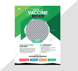 Covid-19 Vaccine Flyer Design Template
