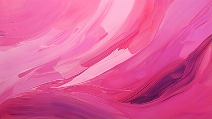 Close up of a Paint Texture in hot pink Colors. Artistic Background of Brushstrokes - obrazy, fototapety, plakaty