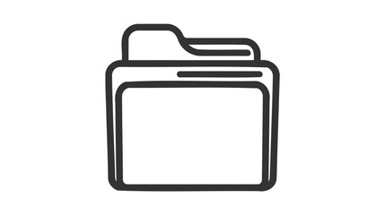 Folder icon vector design element on white background