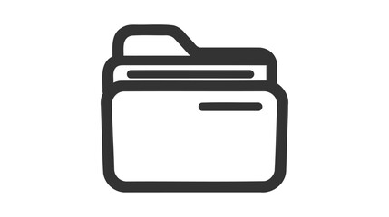Folder icon vector design element on white background