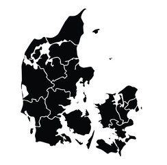 Map of administrative divisions of Denmark