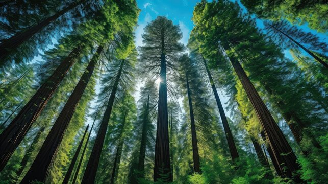 tree blue view forest landscape illustration tower sky, building architecture, landmark summer tree blue view forest landscape