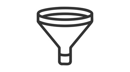 Filter icon in trendy flat style isolated on background.