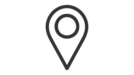 Pin icon vector. Location sign Isolated on white background.