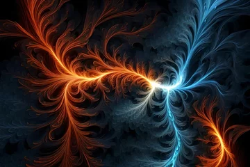 Deurstickers abstract fractal background © Image Studio