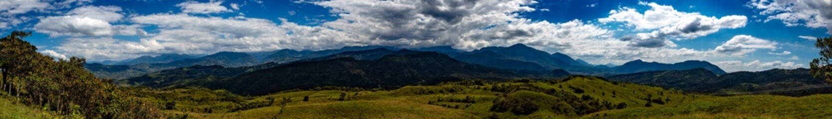 Nature in the mountains of the Colombian Andes