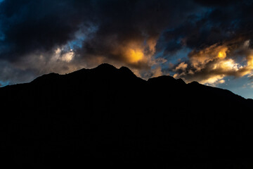 Nature in the mountains of the Colombian Andes