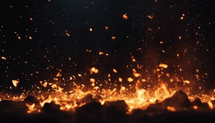 Fototapeta na wymiar fire in the fireplace, overlay